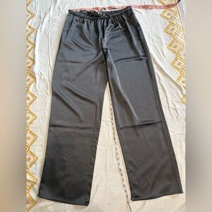 NWT Mango women’s Charcoal satiny Dress Pants